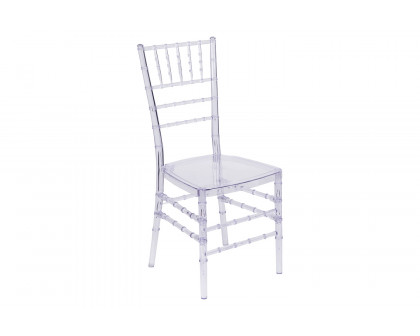 BLNK™ Flash Elegance Chiavari Stacking Chair - Crystal Ice Blue