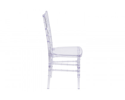 BLNK™ Flash Elegance Chiavari Stacking Chair - Crystal Ice Blue