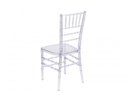 BLNK™ Flash Elegance Chiavari Stacking Chair - Crystal Ice Blue