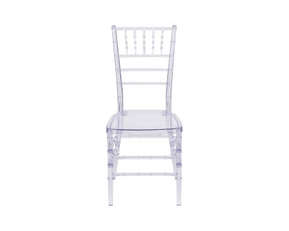 BLNK™ Flash Elegance Chiavari Stacking Chair - Crystal Ice Blue