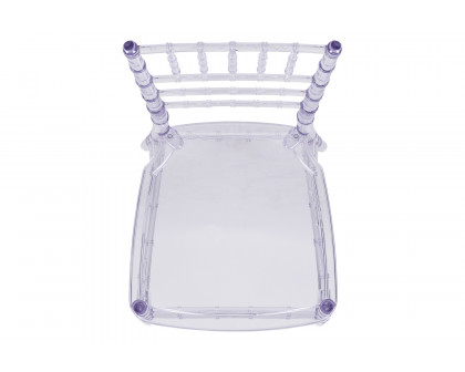 BLNK™ Flash Elegance Chiavari Stacking Chair - Crystal Ice Blue