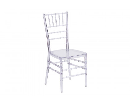 BLNK™ Flash Elegance Chiavari Stacking Chair - Crystal Ice