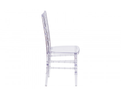 BLNK™ Flash Elegance Chiavari Stacking Chair - Crystal Ice