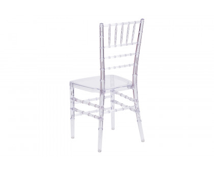 BLNK™ Flash Elegance Chiavari Stacking Chair - Crystal Ice