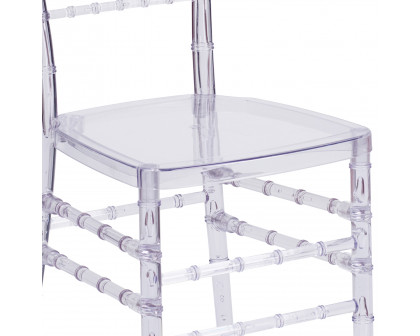 BLNK™ Flash Elegance Chiavari Stacking Chair - Crystal Ice