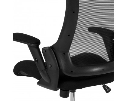 BLNK - Hamilton Mid-Back Mesh Executive Swivel Office Chair with Molded Foam Seat and Adjustable Arms