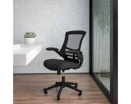 BLNK - Kelista Mid-Back Mesh Swivel Ergonomic Task Office Chair with Flip-Up Arms