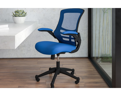 BLNK - Kelista Mid-Back Mesh Swivel Ergonomic Task Office Chair with Flip-Up Arms