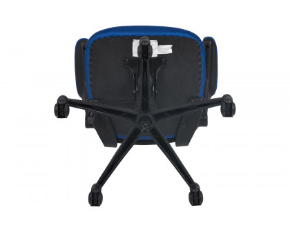 BLNK Kelista Mid-Back Mesh Swivel Ergonomic Task Office Chair with Flip-Up Arms - Blue