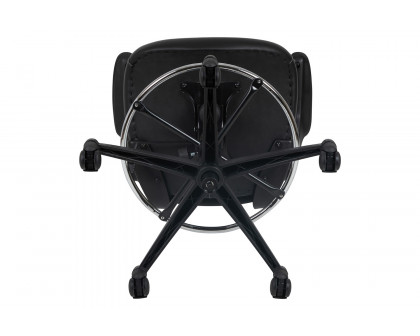 BLNK - Kelista Mid-Back Mesh Ergonomic Drafting Chair with Seat, Adjustable Foot Ring and Flip-Up Arms