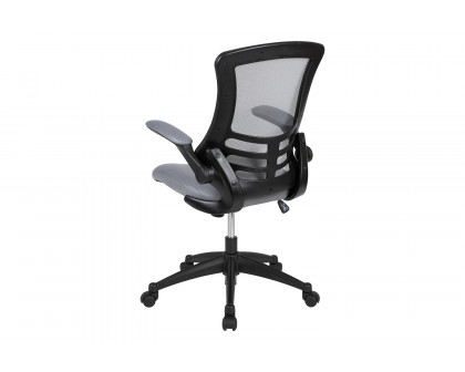 BLNK Kelista Mid-Back Mesh Swivel Ergonomic Task Office Chair with Flip-Up Arms - Dark Gray