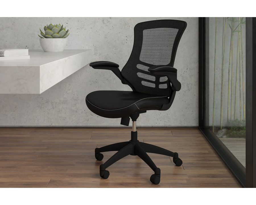 BLNK - Kelista Mid-BackMesh Swivel Chair with Wheels