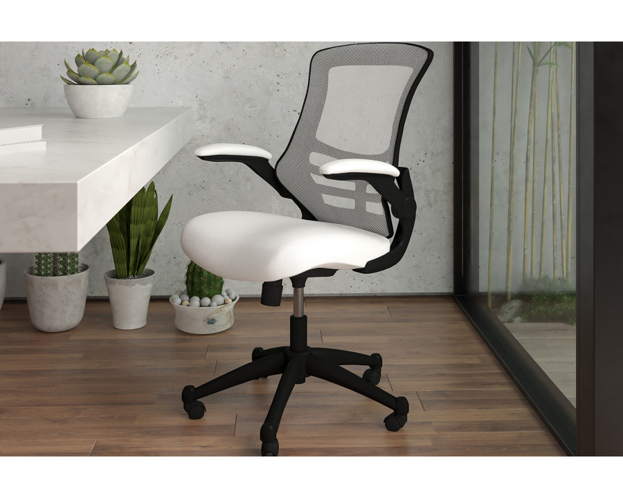 BLNK - Kelista Mid-Back Mesh Swivel Ergonomic Task Office Chair with Flip-Up Arms