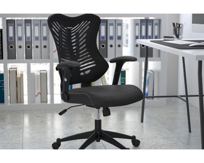 BLNK Kale High-Back Designer Mesh Executive Swivel Ergonomic Office Chair with Adjustable Arms