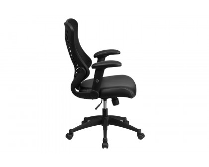 BLNK - Kale High-Back Designer Mesh Executive Swivel Ergonomic Office Chair with Seat and Adjustable Arms