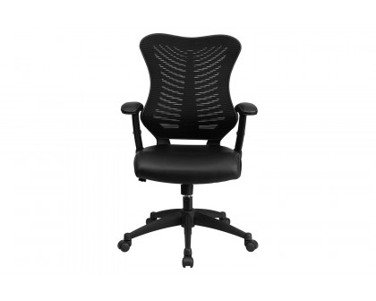 BLNK - Kale High-Back Designer Mesh Executive Swivel Ergonomic Office Chair with Seat and Adjustable Arms