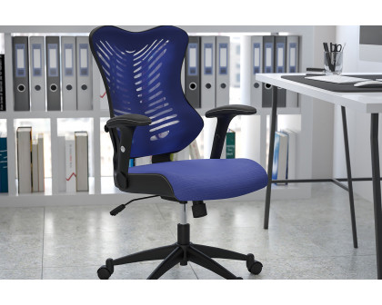 BLNK Kale High-Back Designer Mesh Executive Swivel Ergonomic Office Chair with Adjustable Arms