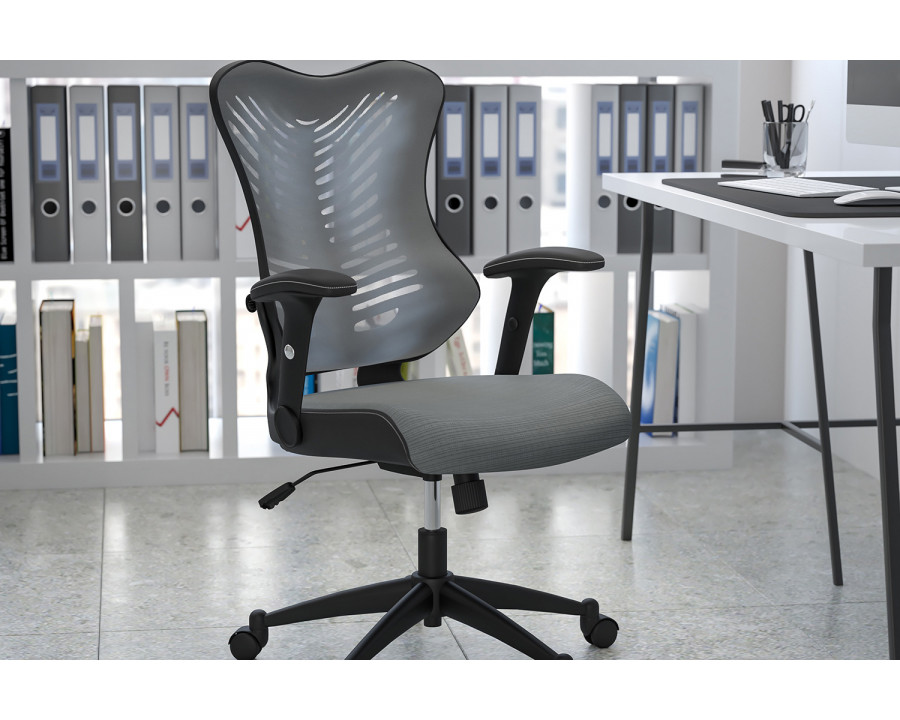 BLNK Kale High-Back Designer Mesh Executive Swivel Ergonomic Office Chair with Adjustable Arms