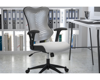 BLNK Kale High-Back Designer Mesh Executive Swivel Ergonomic Office Chair with Adjustable Arms