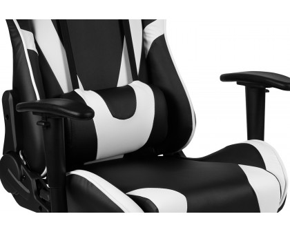 BLNK Optis Black Gaming Desk and Reclining Gaming Chair Set with Cup Holder, Headphone Hook and Monitor/Smartphone Stand - Black