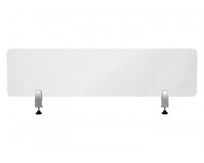 BLNK Halle Clear Acrylic Desk Partition - 12"H x 47"L