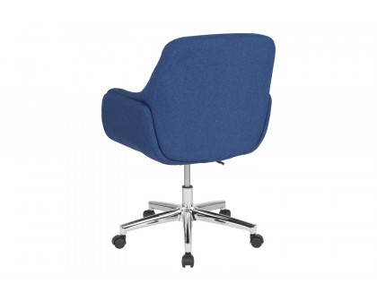 BLNK Rochelle Fabric Mid-Back Home and Office Upholstered Chair - Blue