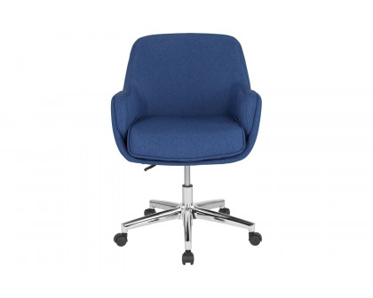 BLNK Rochelle Fabric Mid-Back Home and Office Upholstered Chair - Blue