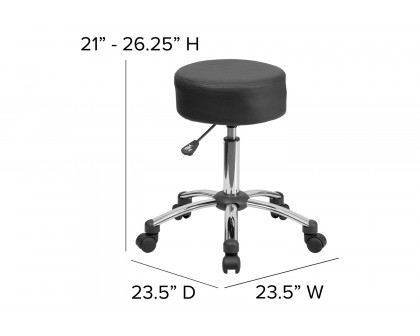 BLNK - Rhonda Medical Ergonomic Stool with Chrome Base