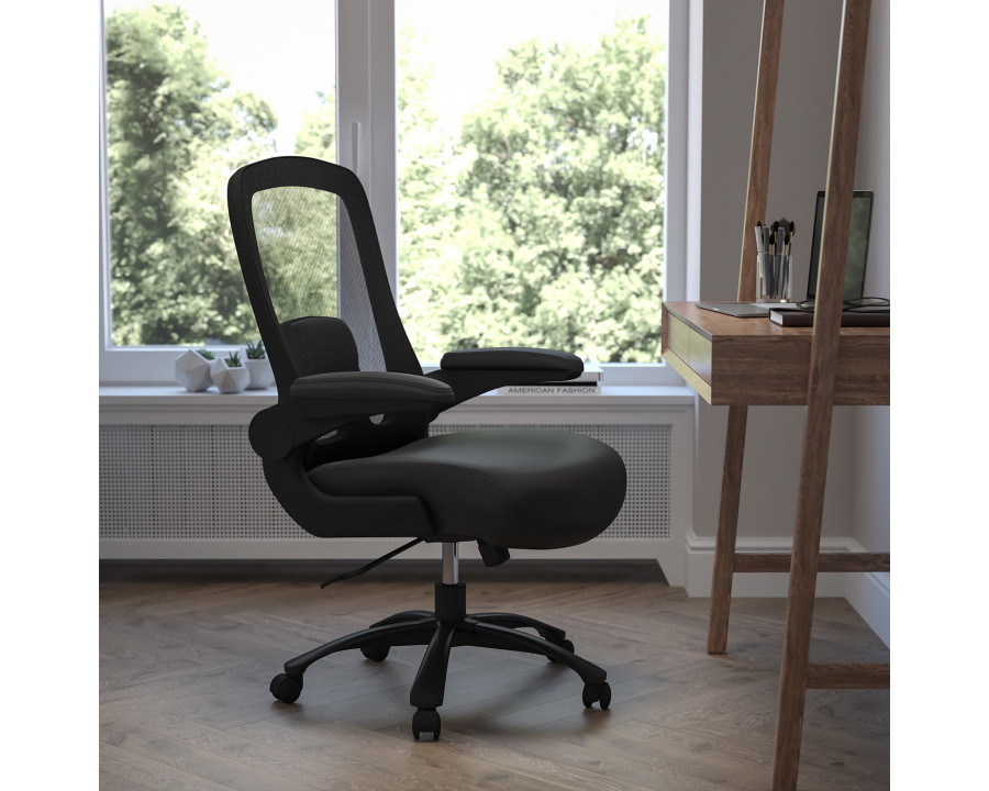 BLNK - HERCULES Series LeatherSoft Mesh Executive Ergonomic Office Chair with Adjustable Lumbar