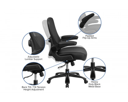 BLNK - HERCULES Series LeatherSoft Mesh Executive Ergonomic Office Chair with Adjustable Lumbar