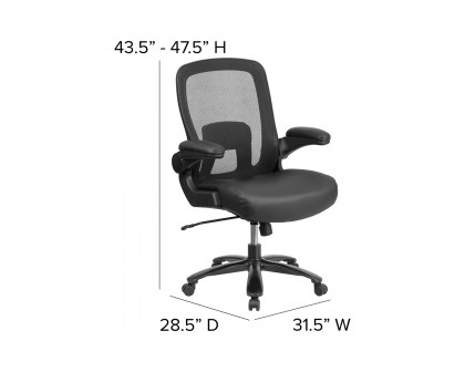 BLNK - HERCULES Series LeatherSoft Mesh Executive Ergonomic Office Chair with Adjustable Lumbar