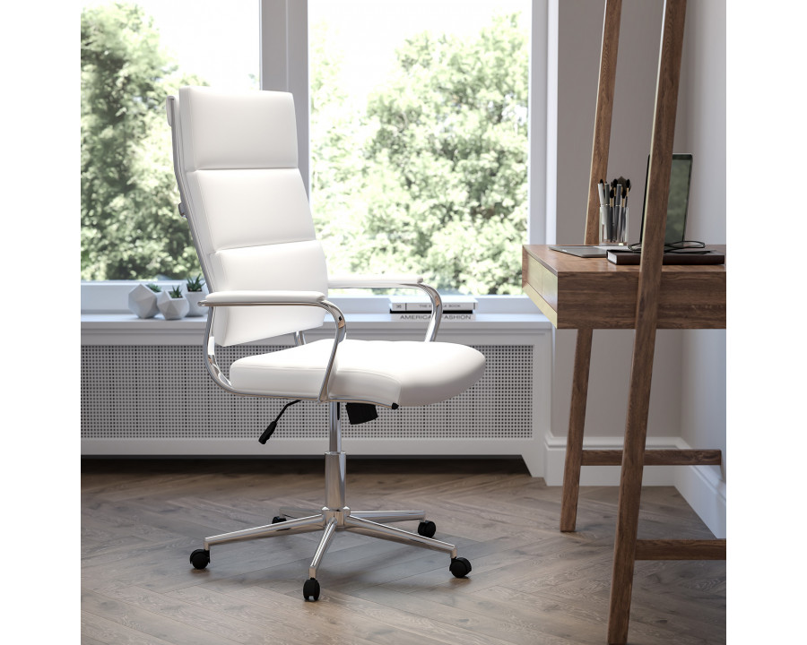 BLNK Hansel LeatherSoft High-Back Contemporary Panel Executive Swivel Office Chair