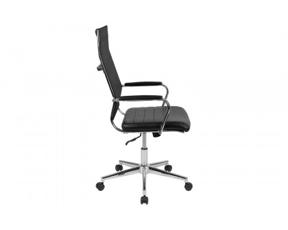 BLNK - Hansel LeatherSoft High-Back Mesh Contemporary Executive Swivel Office Chair with Seat