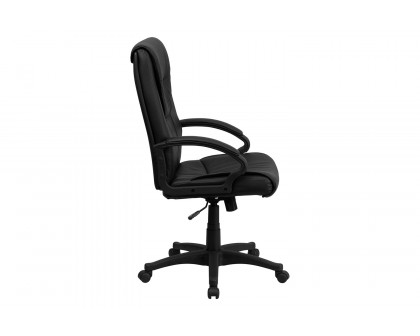 BLNK - Hansel Leather High-Back Executive Swivel Office Chair with Arms