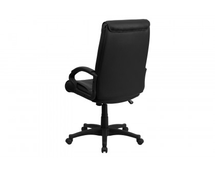 BLNK - Hansel Leather High-Back Executive Swivel Office Chair with Arms