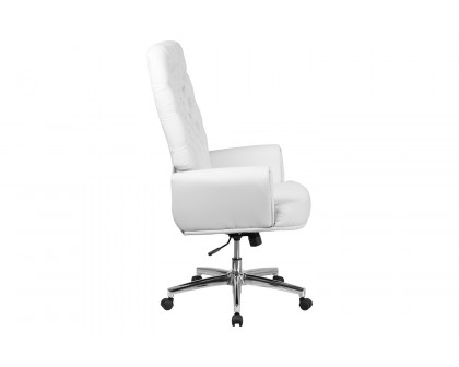 BLNK - Rochelle LeatherSoft High-Back Traditional Tufted Executive Swivel Office Chair with Arms