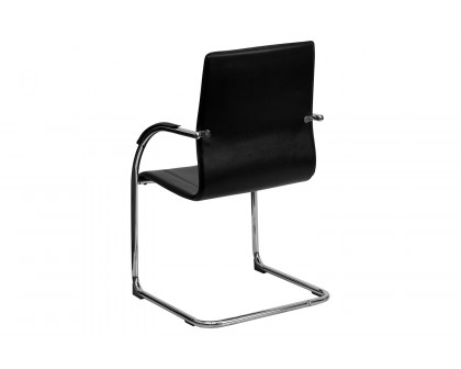 BLNK - Valrico Vinyl Side Reception Chair with Chrome Sled Base