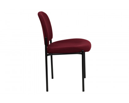 BLNK Tania Comfort Fabric Stackable Steel Side Reception Chair - Burgundy