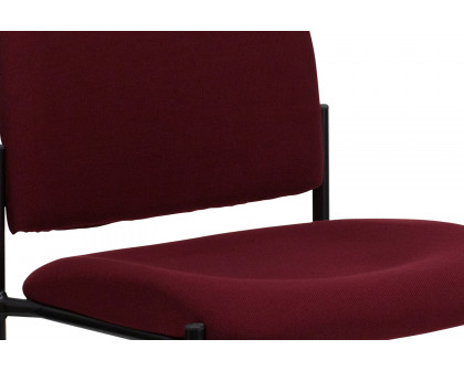 BLNK Tania Comfort Fabric Stackable Steel Side Reception Chair - Burgundy