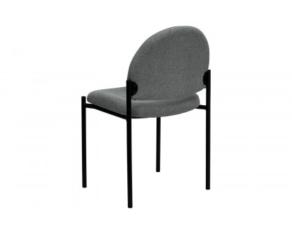 BLNK Tania Comfort Fabric Stackable Steel Side Reception Chair - Gray