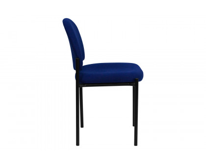 BLNK Tania Comfort Fabric Stackable Steel Side Reception Chair - Navy