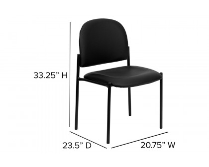 BLNK - Tania Comfort Vinyl Stackable Steel Side Reception Chair