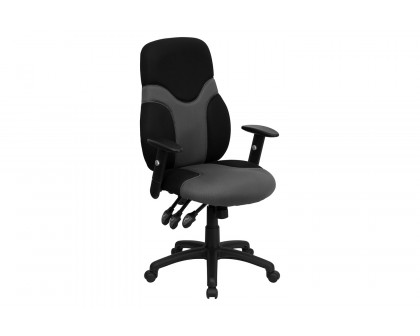 BLNK - Abbott High-Back Ergonomic Mesh Swivel Task Office Chair with Adjustable Arms