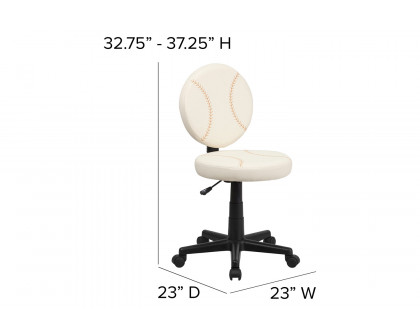 BLNK Jonathan Baseball Swivel Task Office Chair