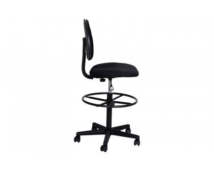 BLNK Bruce Fabric Drafting Chair - Black