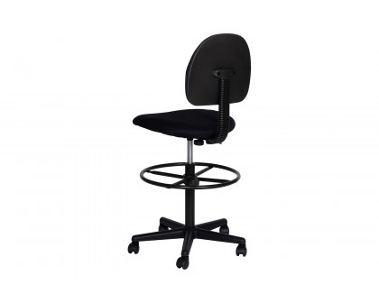 BLNK Bruce Fabric Drafting Chair - Black