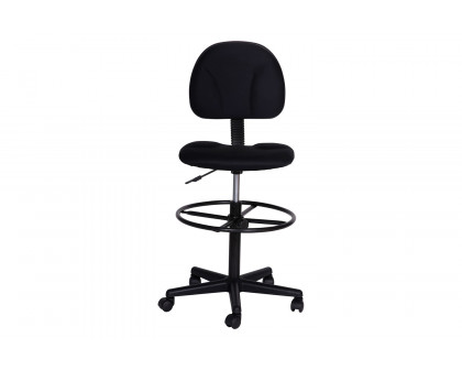 BLNK Bruce Fabric Drafting Chair - Black