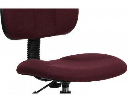 BLNK Bruce Fabric Drafting Chair - Burgundy