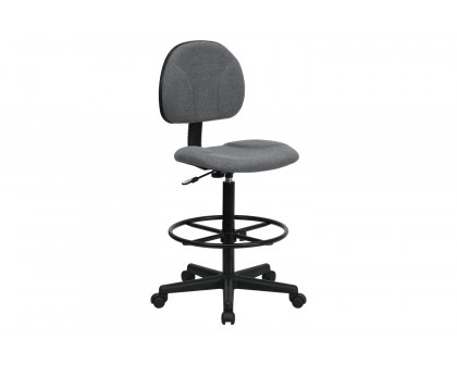 BLNK Bruce Fabric Drafting Chair - Gray