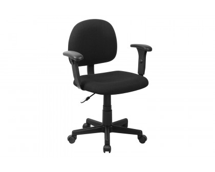 BLNK Wayne Fabric Mid-Back Swivel Task Office Chair - with Adjustable Arms